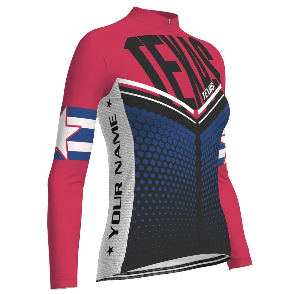 Customized Texas Winter Thermal Fleece Long Sleeve For Women