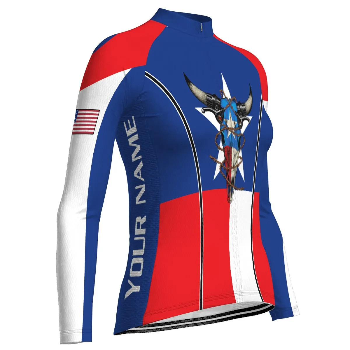 Customized Texas Winter Thermal Fleece Long Sleeve For Women