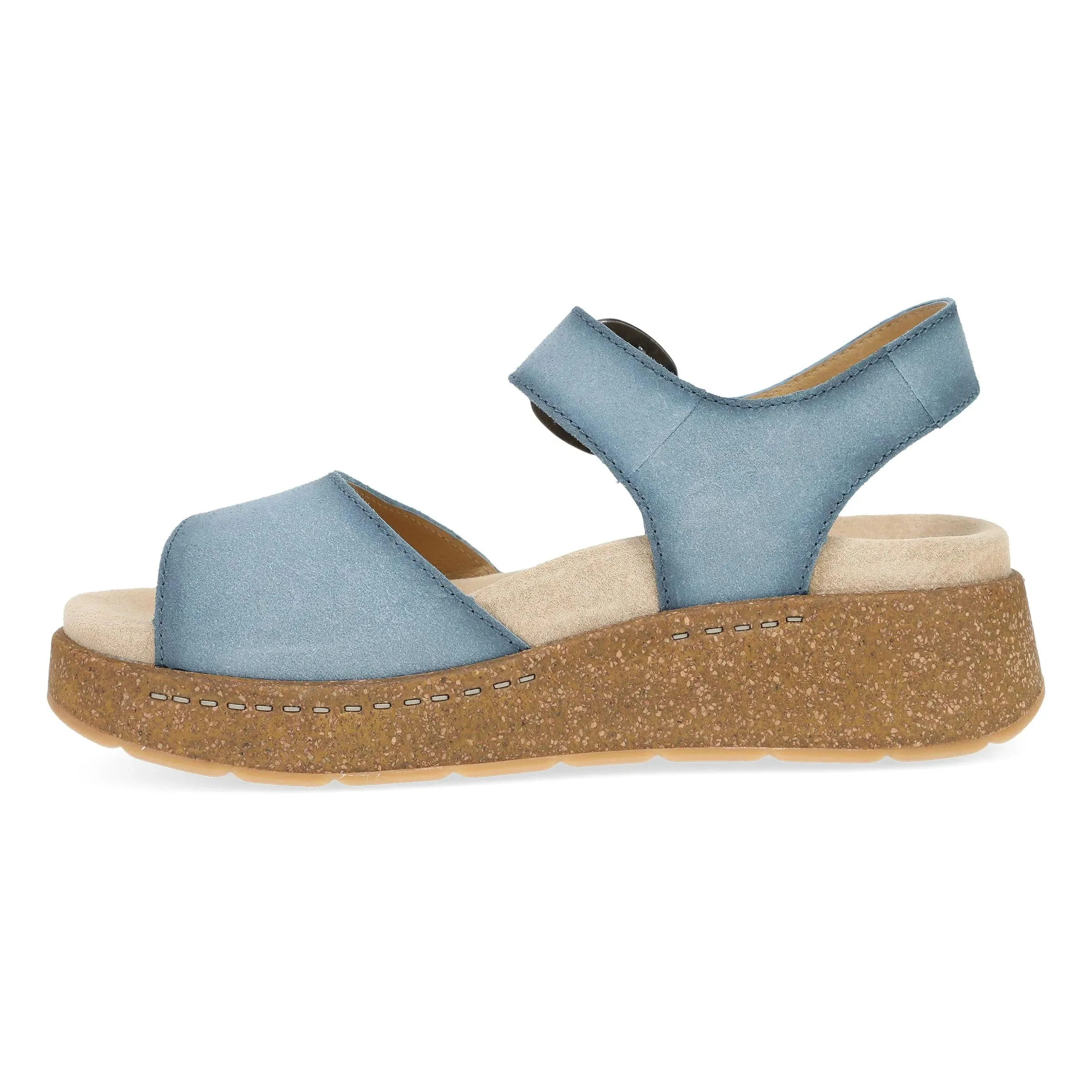Dansko Women's Bianca Sandal - Blue Burnished Suede