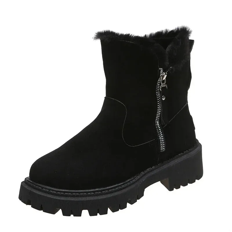 Faux Fur Winter Ankle Boots