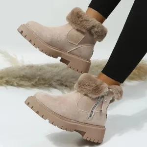 Faux Fur Winter Ankle Boots