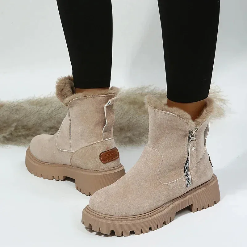 Faux Fur Winter Ankle Boots