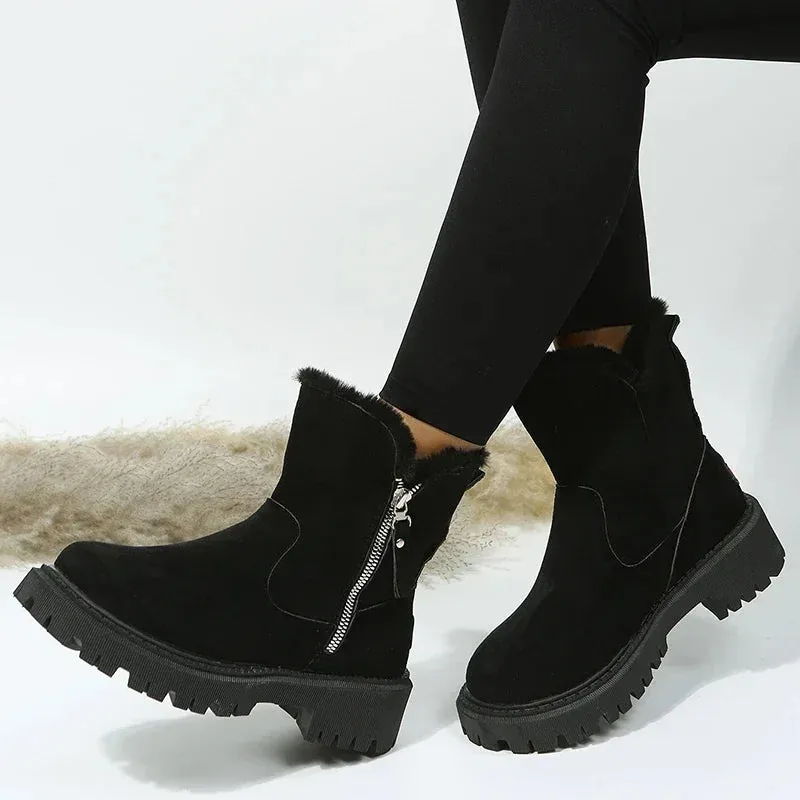 Faux Fur Winter Ankle Boots