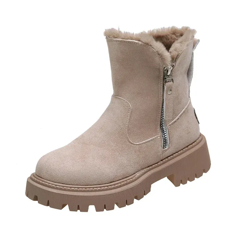 Faux Fur Winter Ankle Boots