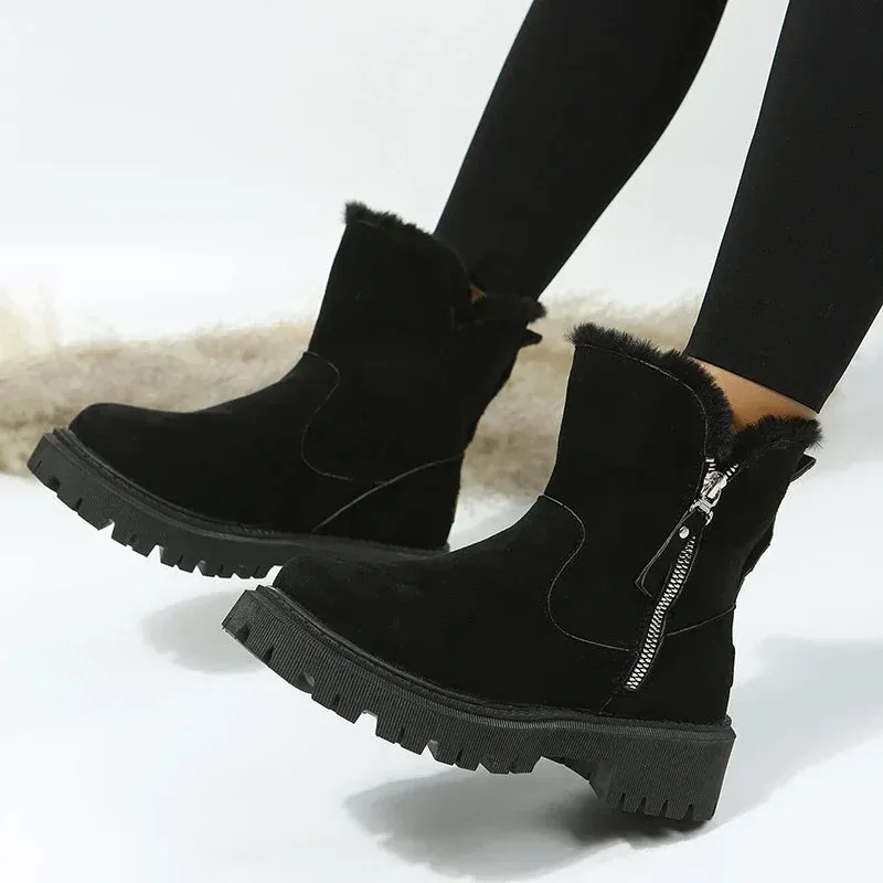 Faux Fur Winter Ankle Boots