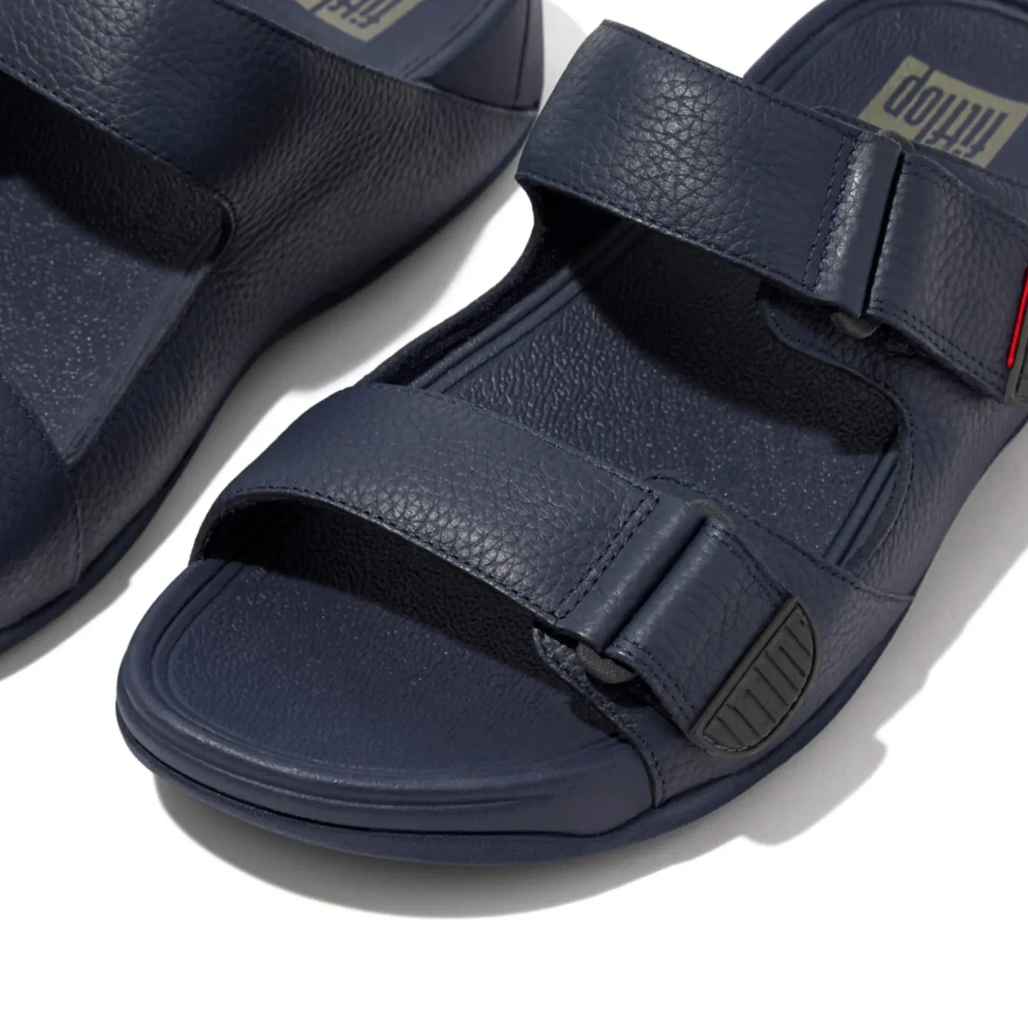 FITFLOP MENS GOGH MOC SLIDES - NAVY