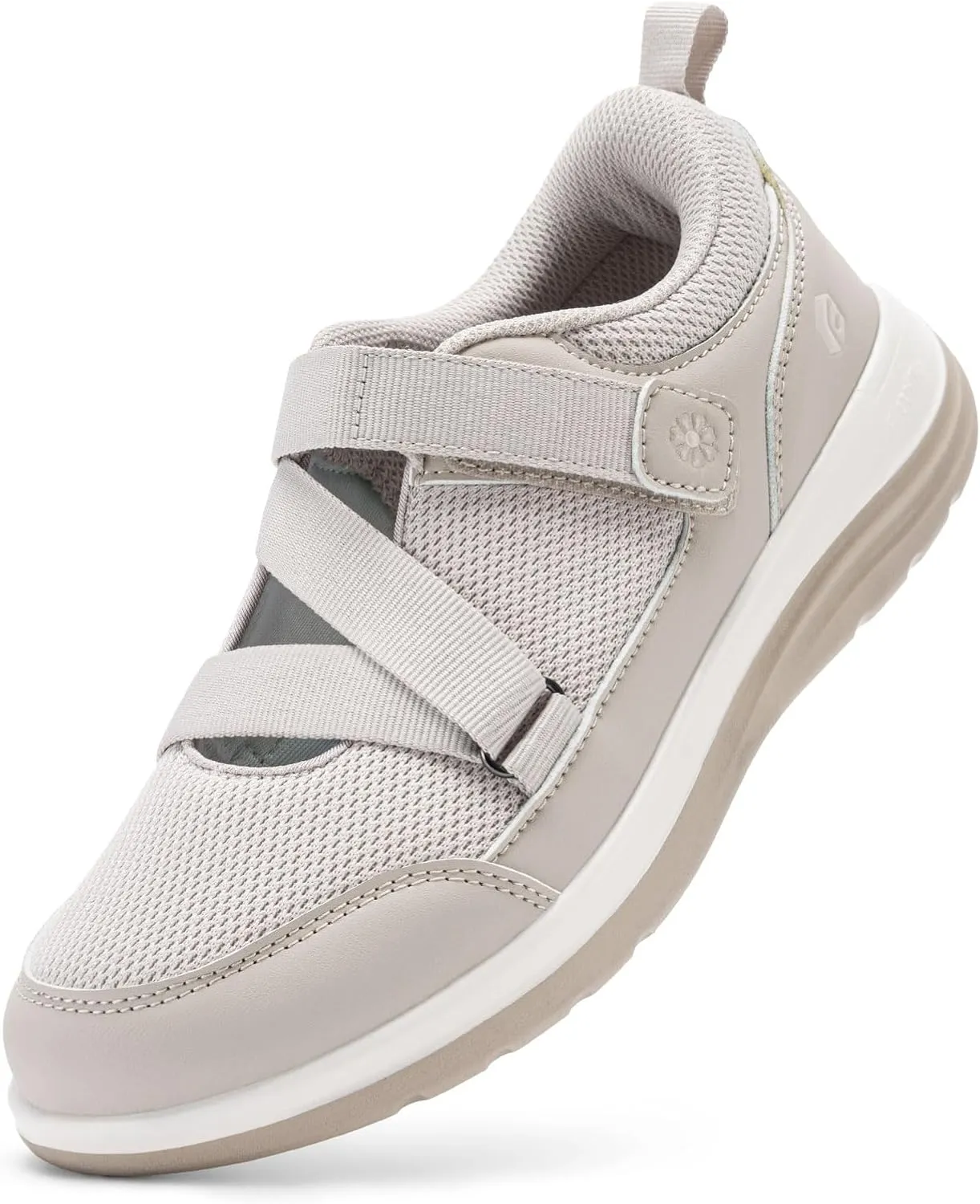 FitVille Extra Wide Shoes for Women Comfortable Adjustable Strap for Swollen Feet Diabetic Sandals for Women Wide Width Neuropathy Foot Pain Relief