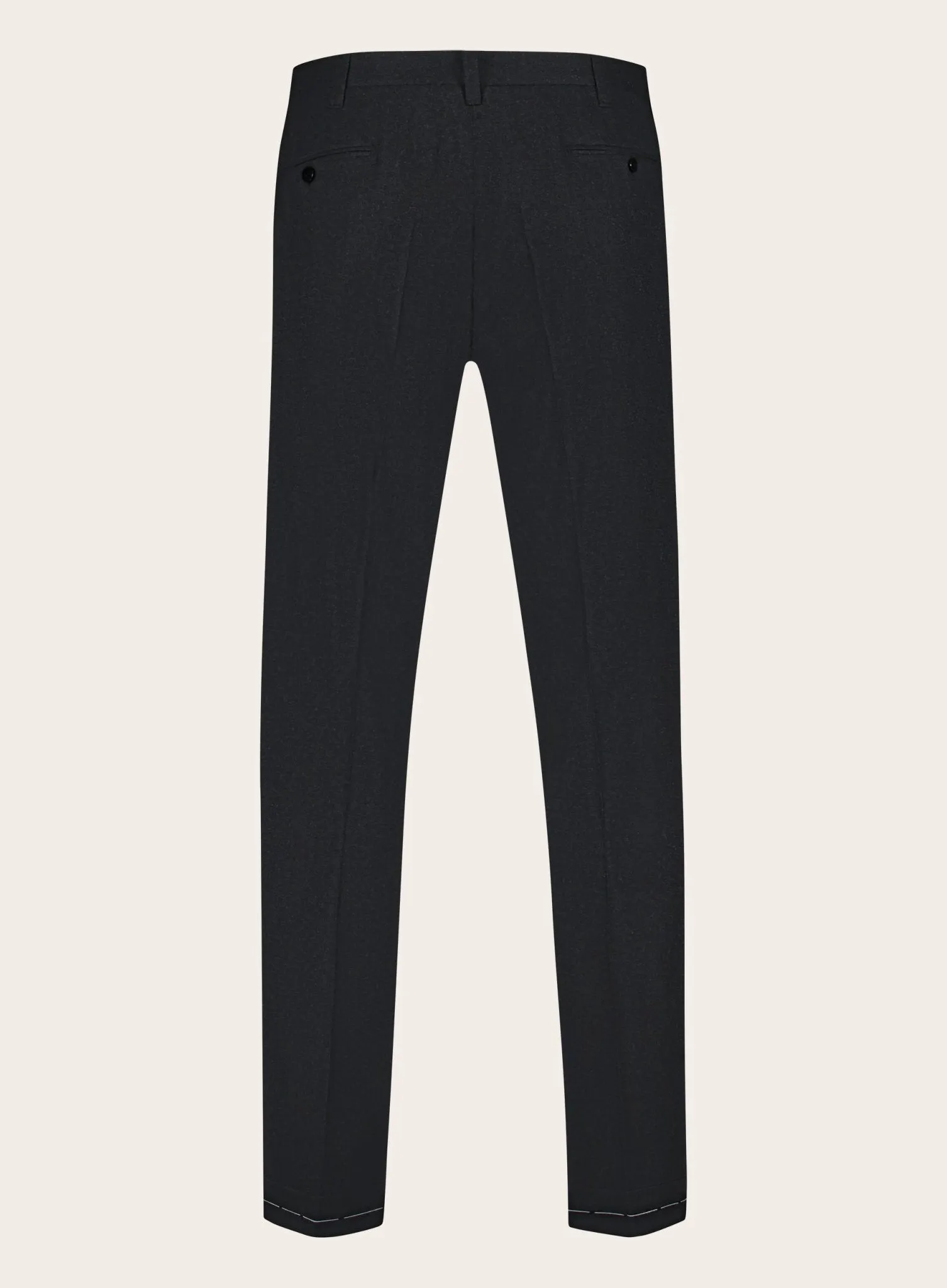 Handgemaakte pantalon van wol en cashmere