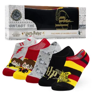 Harry Potter Invisible Socks, No Show Socks 5 Pairs, Harry Potter Gifts