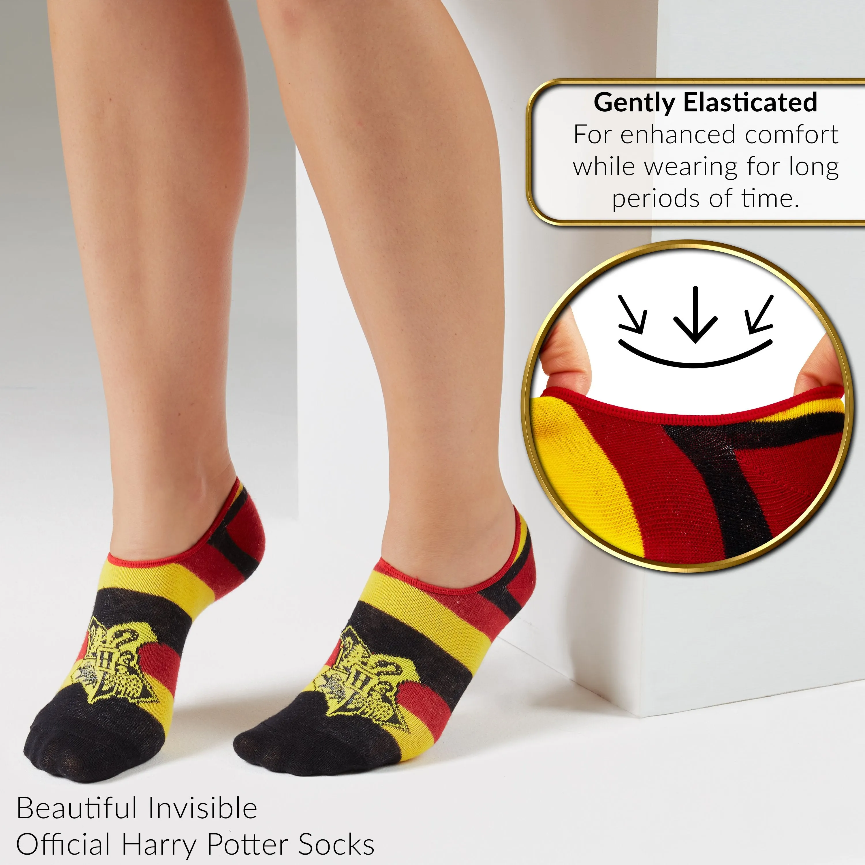 Harry Potter Invisible Socks, No Show Socks 5 Pairs, Harry Potter Gifts