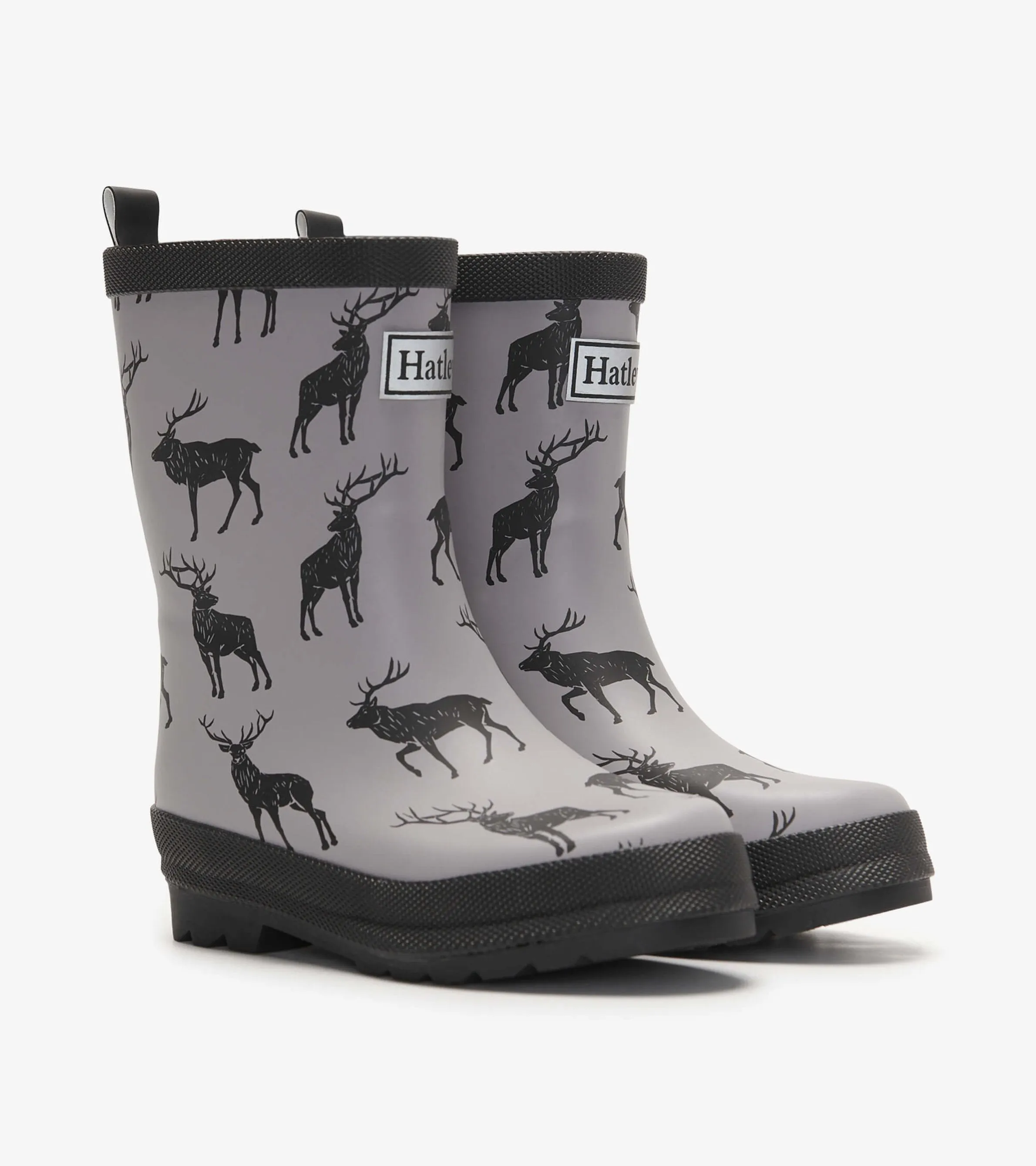 Hatley Sherpa Lined Rain Boots & Matching Socks - Majestic Elk