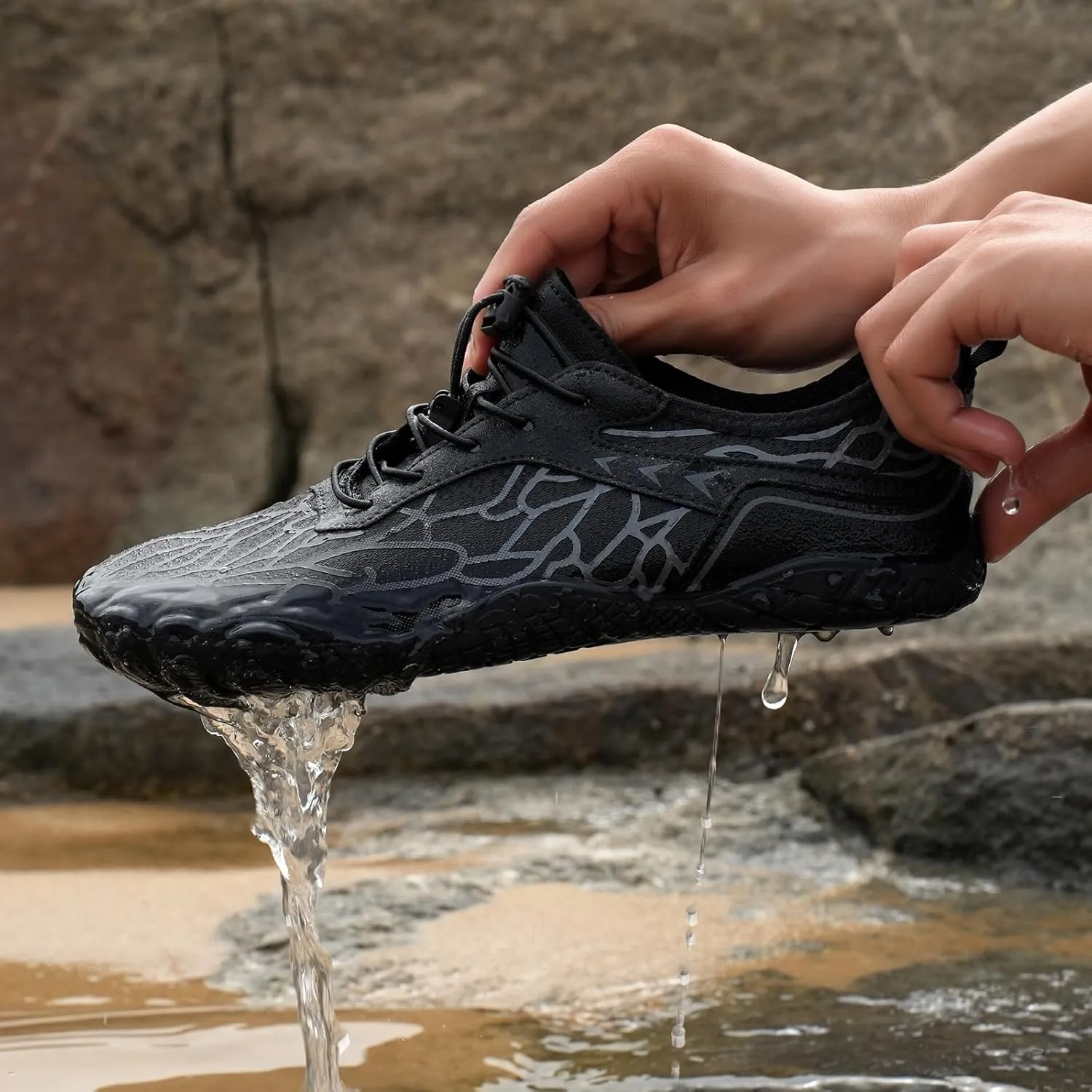 Hiking Footwear Barefoot Womens Shoes Non-Slip Outdoor Unisex Grounded Footwear Barefoot Shoes for Neuropathy Women&Men Water Pro Barefoot Shoes Wide Toe Box Sneakers,Quick Dry,Waterproof,Beach