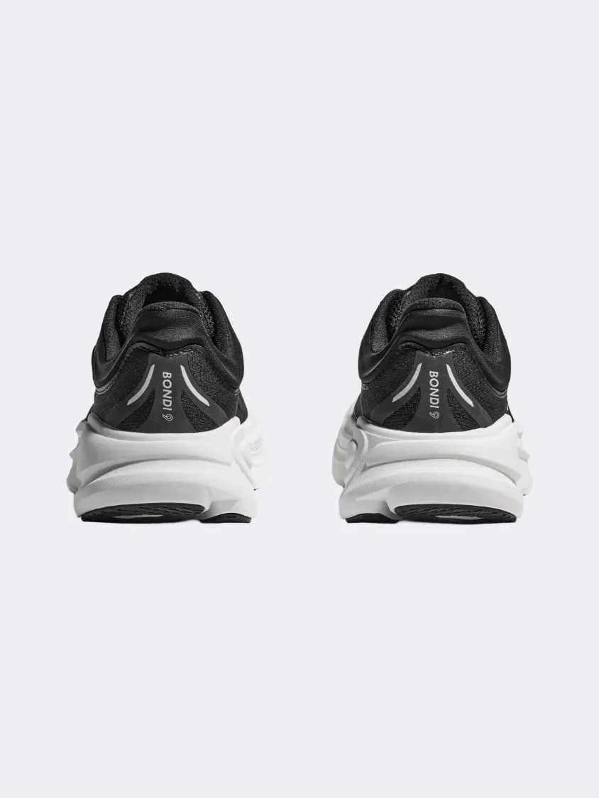 Hoka Bondi 9 Women Running Shoes Black/White