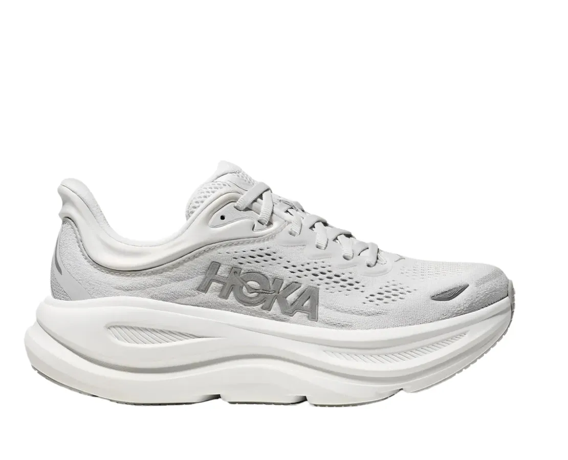 HOKA Women's Bondi 9 Everyday Running Shoe - Stardust/Sliver
