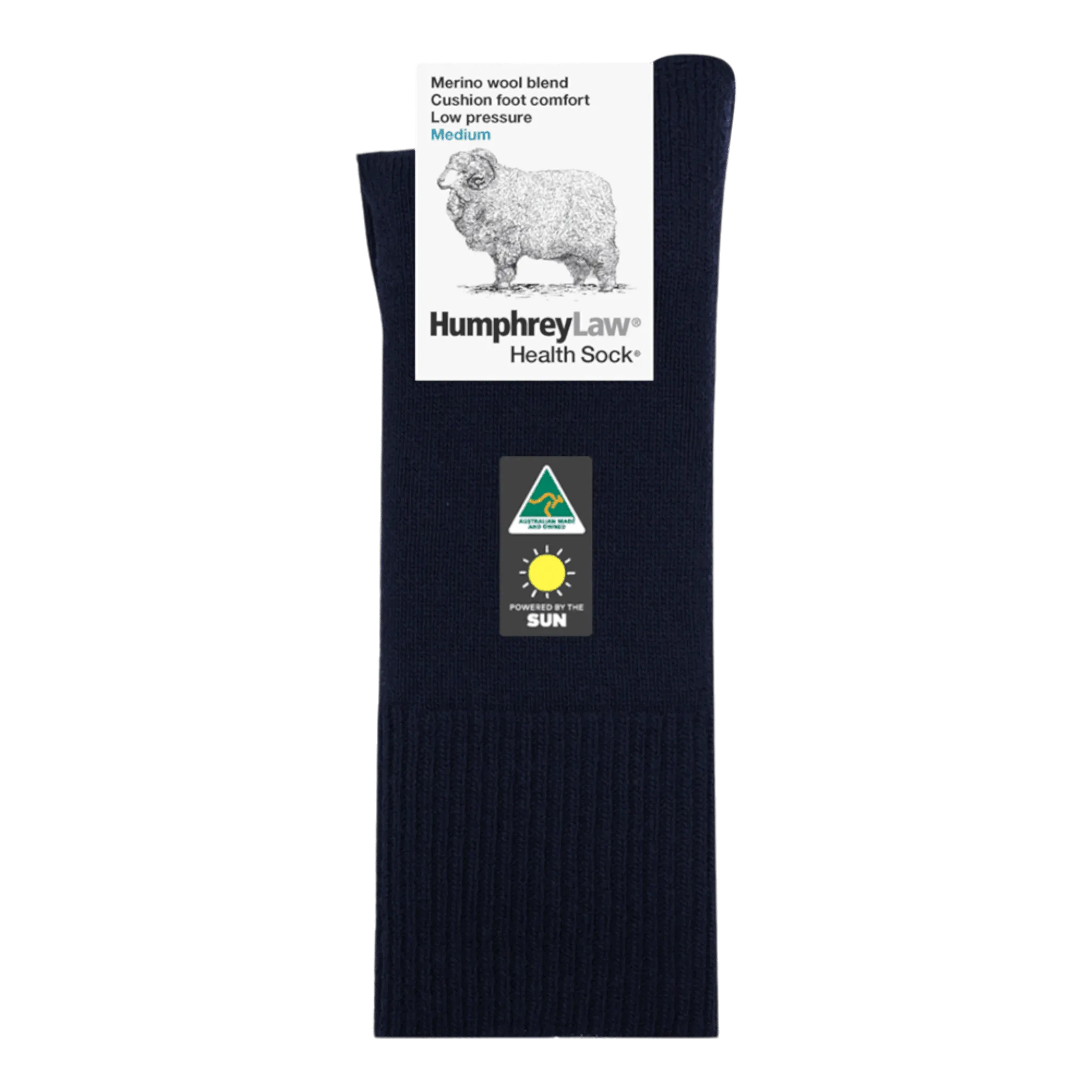 Humphrey Law 60% Fine Merino Wool Low Pressure Cushion Sole Health Sock® Style 45C