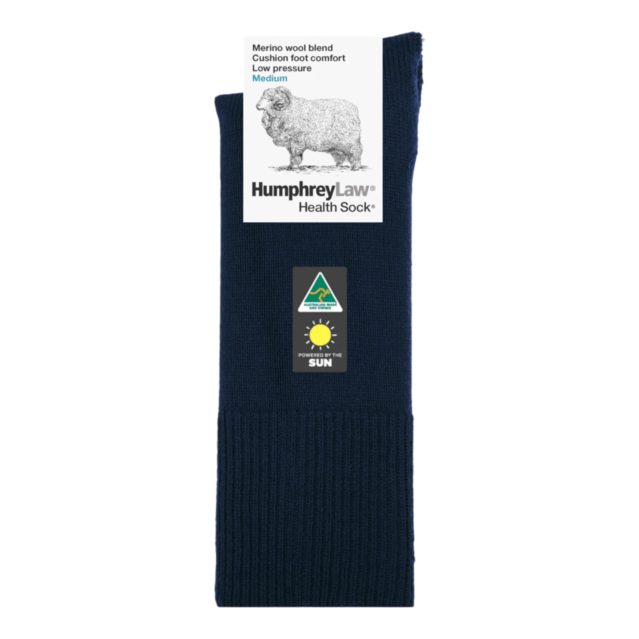 Humphrey Law 60% Fine Merino Wool Low Pressure Cushion Sole Health Sock® Style 45C