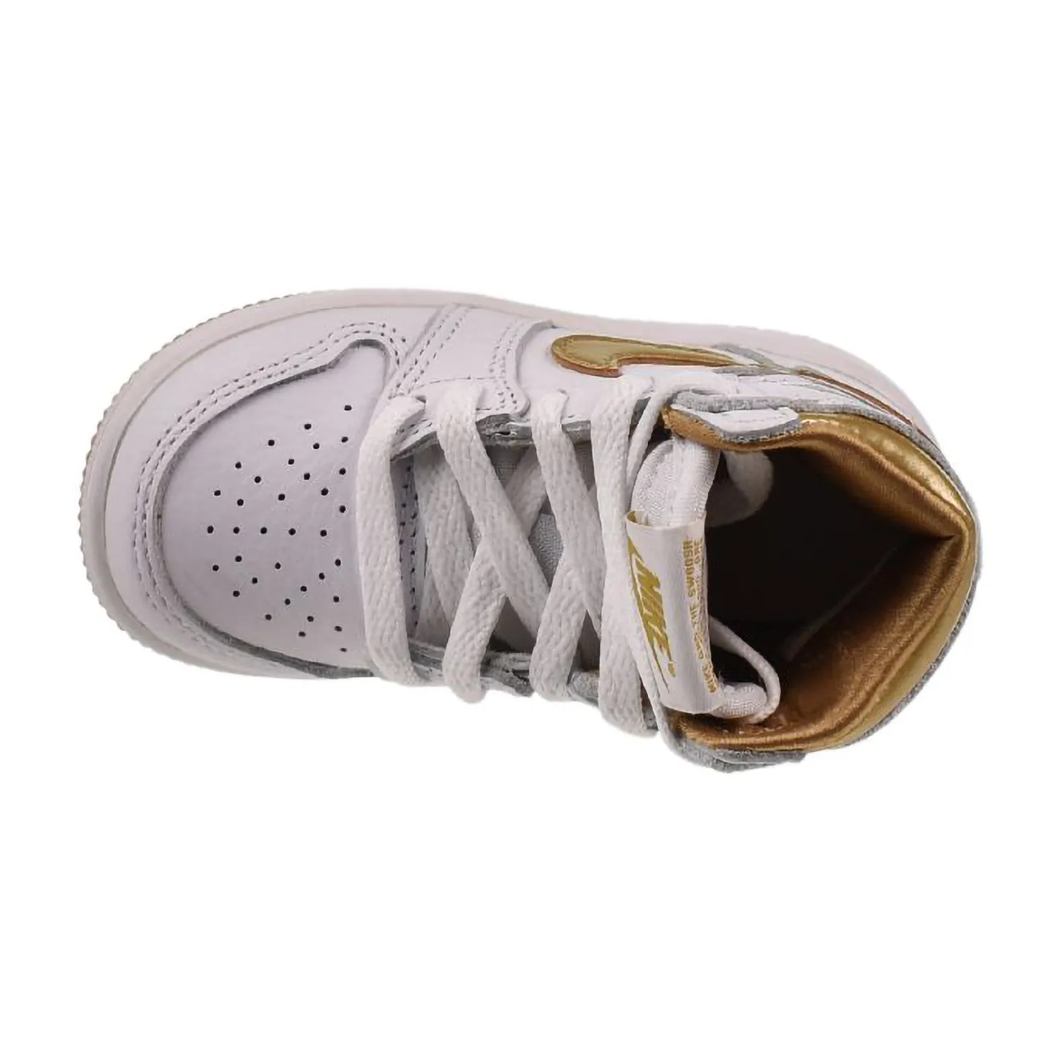 Jordan 1 Retro High OG (TD) Toddler Shoes White-Metallic Gold