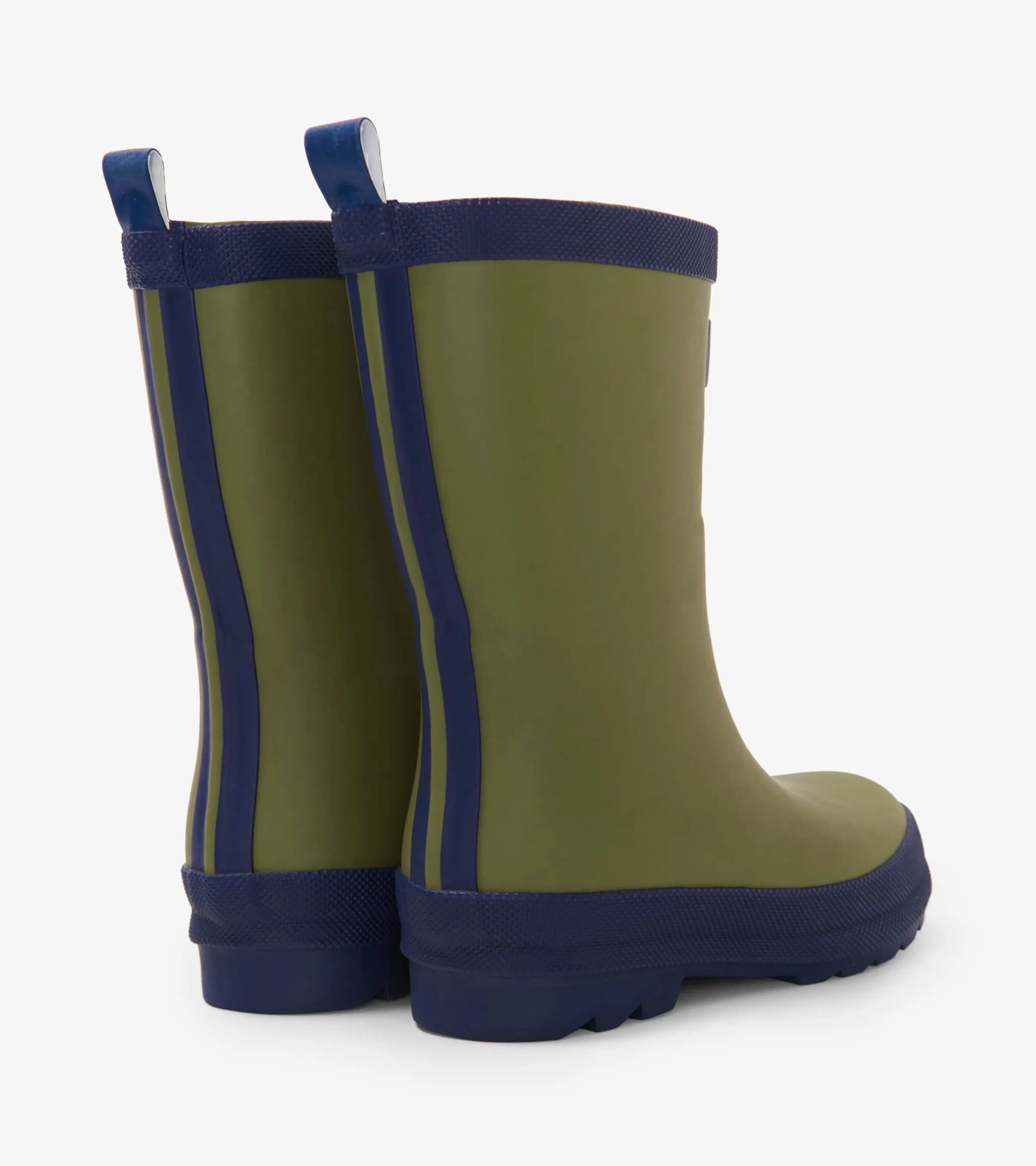 Kids Forest Green Matte Wellies