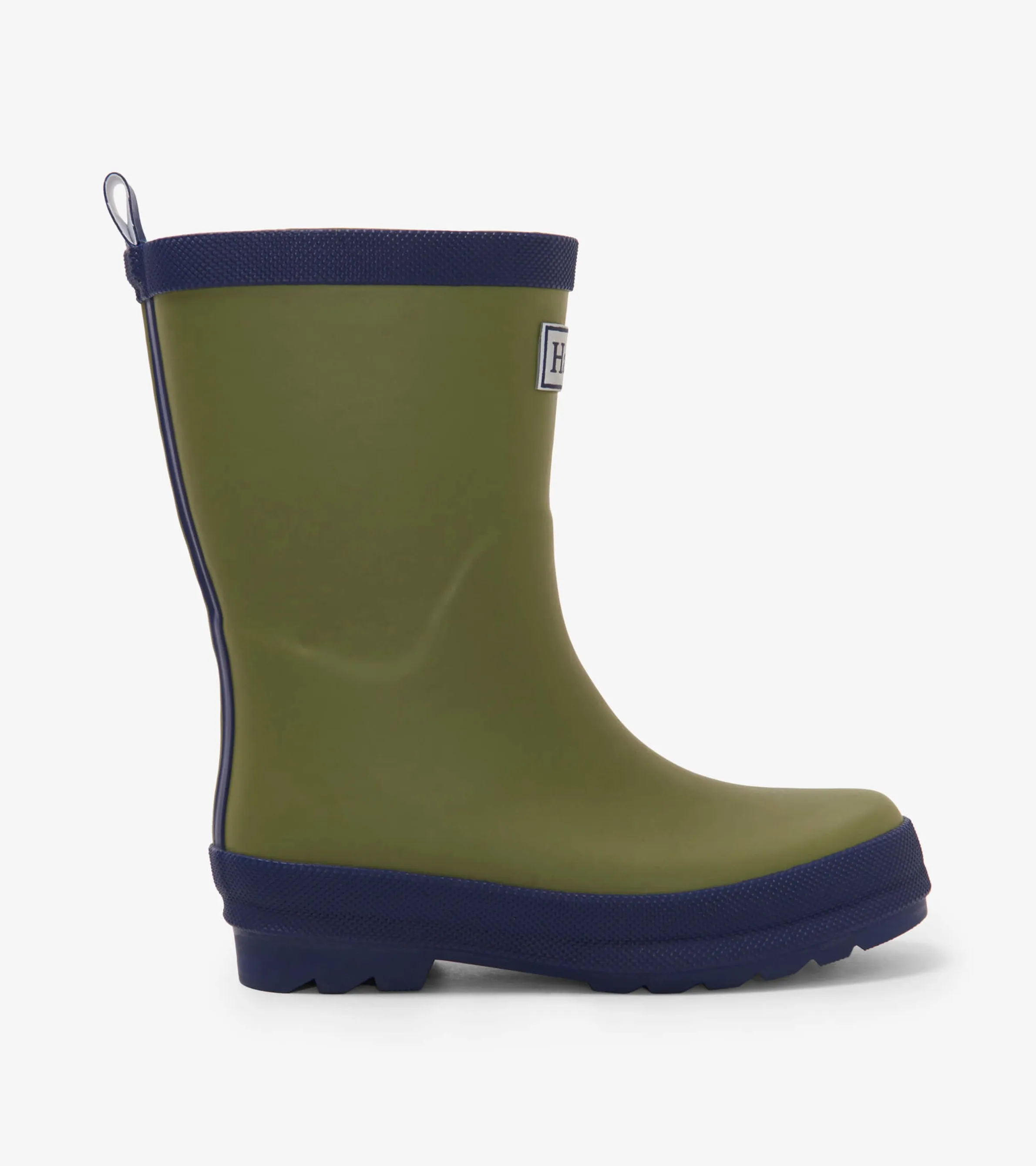 Kids Forest Green Matte Wellies