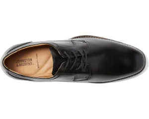 Lewis Plain Toe Johnston & Murphy Oxfords, black