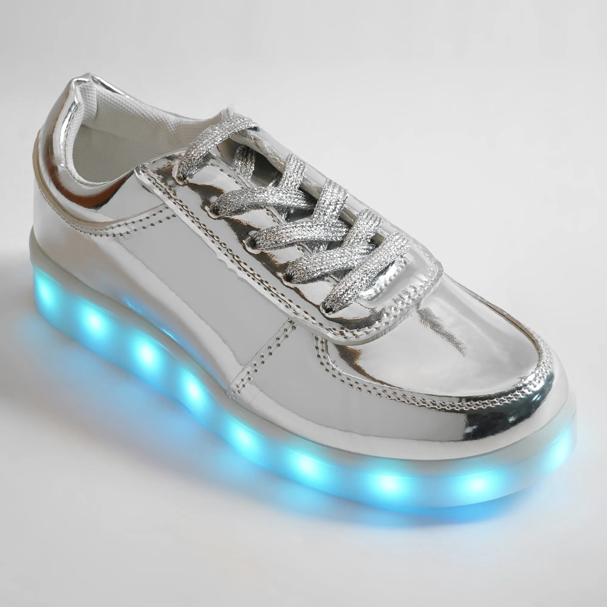 Light Me Up Sneakers - Ankle (Silver)