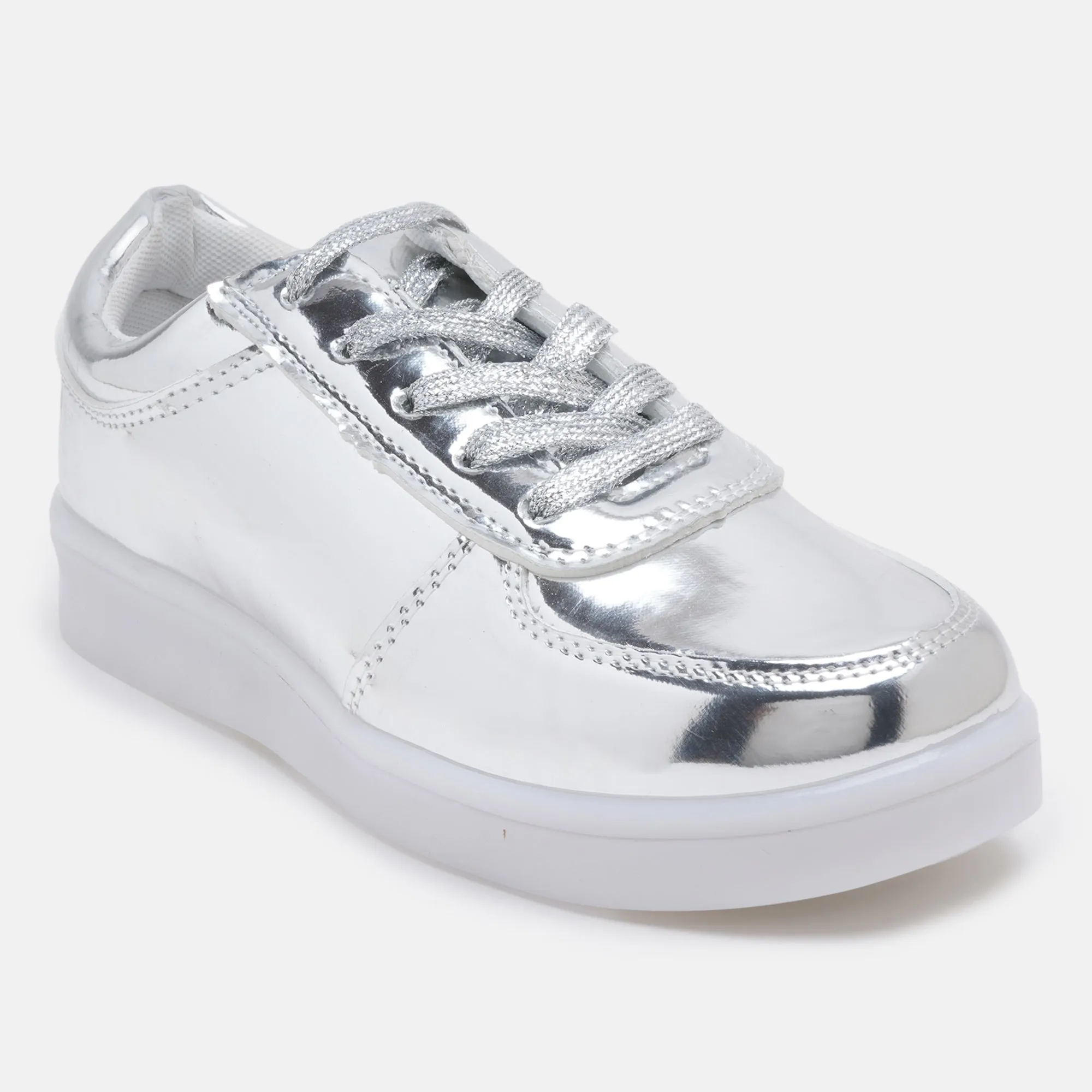Light Me Up Sneakers - Ankle (Silver)