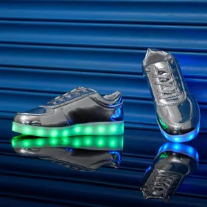 Light Me Up Sneakers - Ankle (Silver)