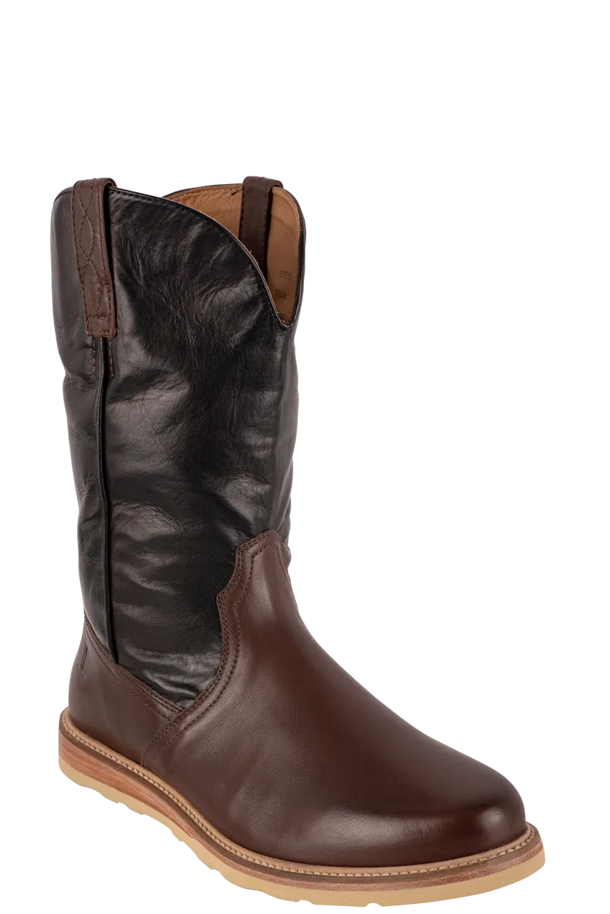 Lucchese Men's Baby Buffalo Range Boots - Whiskey