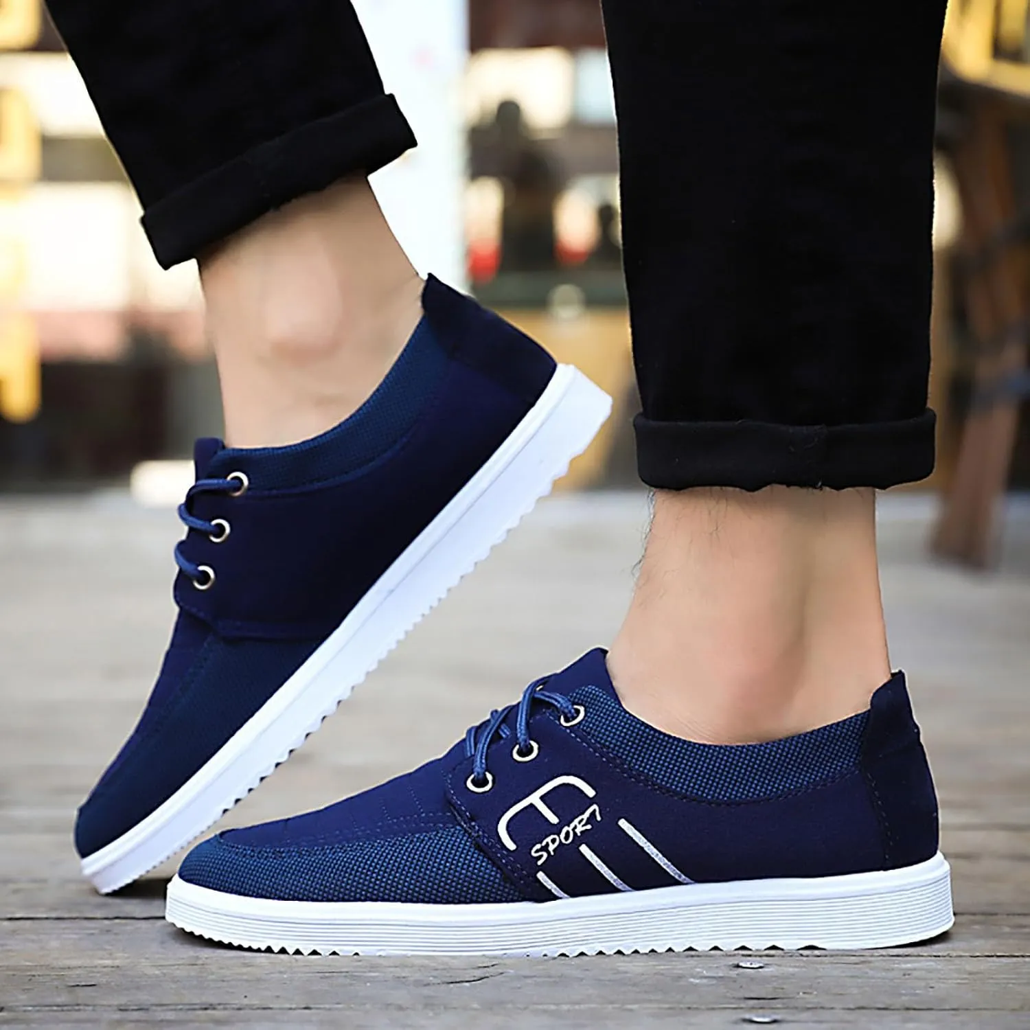 Men's Walking Shoes Athletic Shoes Mens Running Shoes Slip-On Tennis Shoes Non Slip Workout Sneakers for Walking