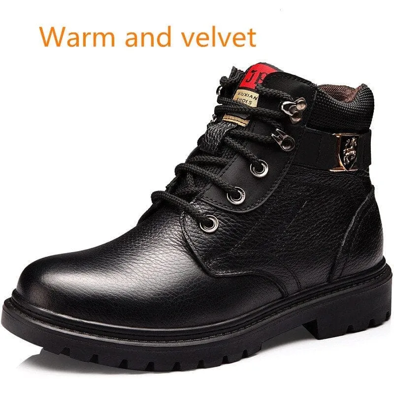Men's Warm Comfortable Fashion Genuine Leather Boots