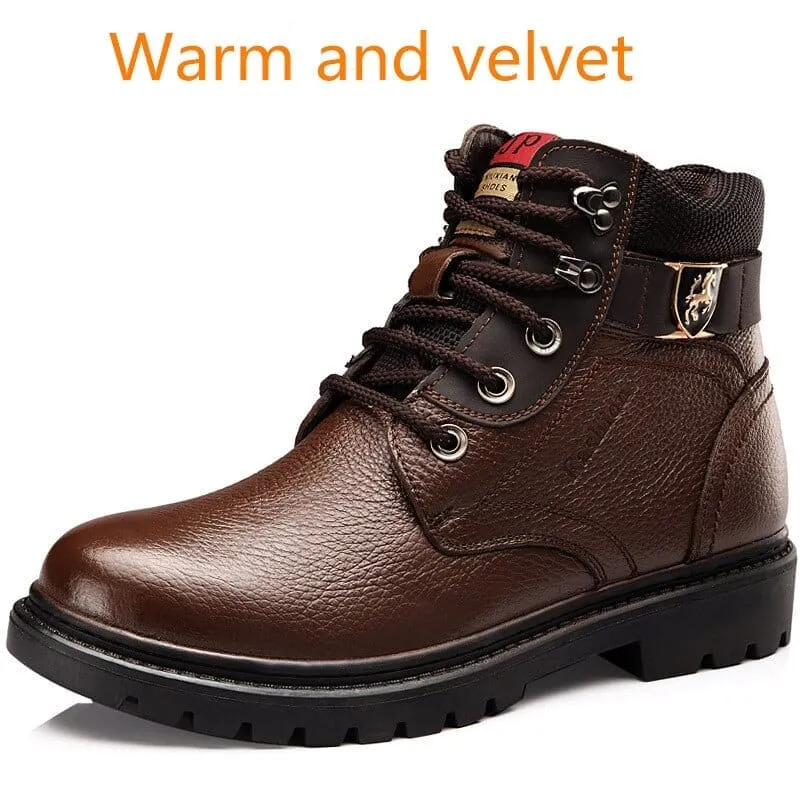 Men's Warm Comfortable Fashion Genuine Leather Boots