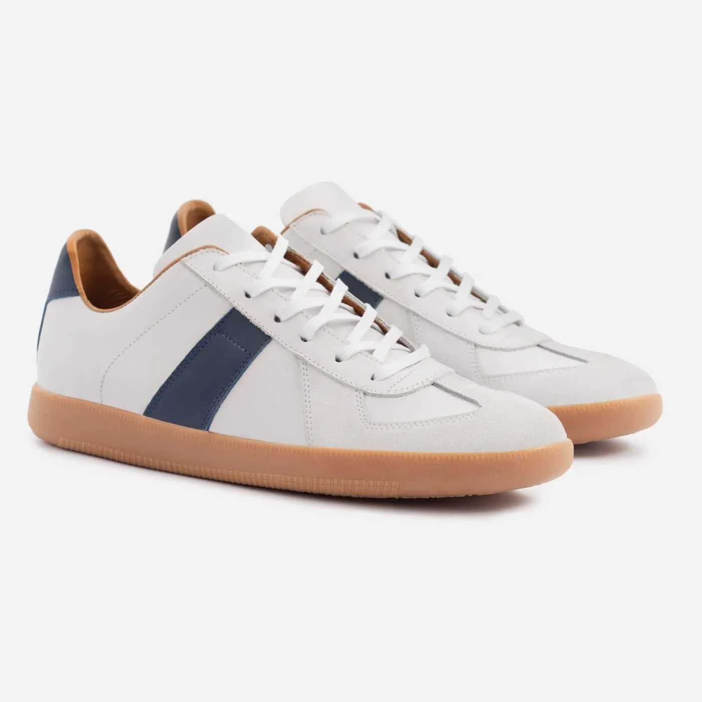 Morgen Trainers - Leather/Suede - Gum Sole - Men's