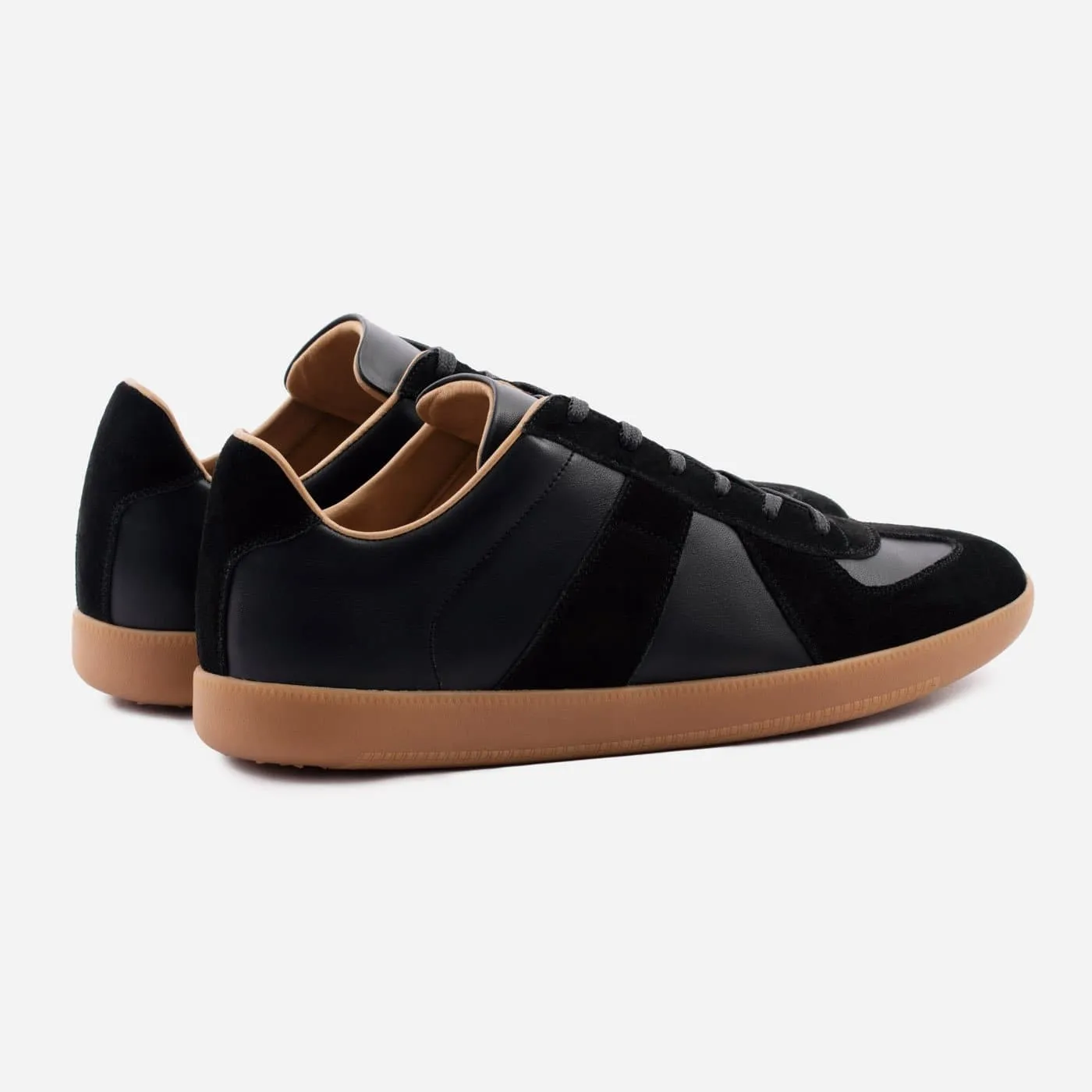 Morgen Trainers - Leather/Suede - Gum Sole - Men's