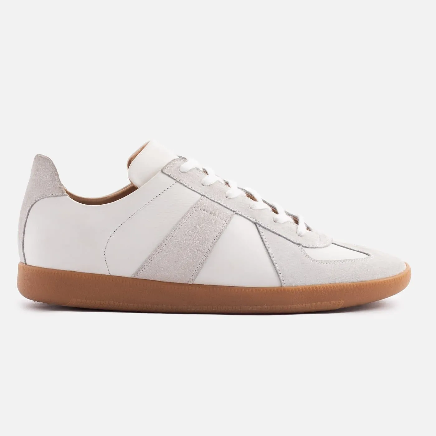 Morgen Trainers - Leather/Suede - Gum Sole - Men's