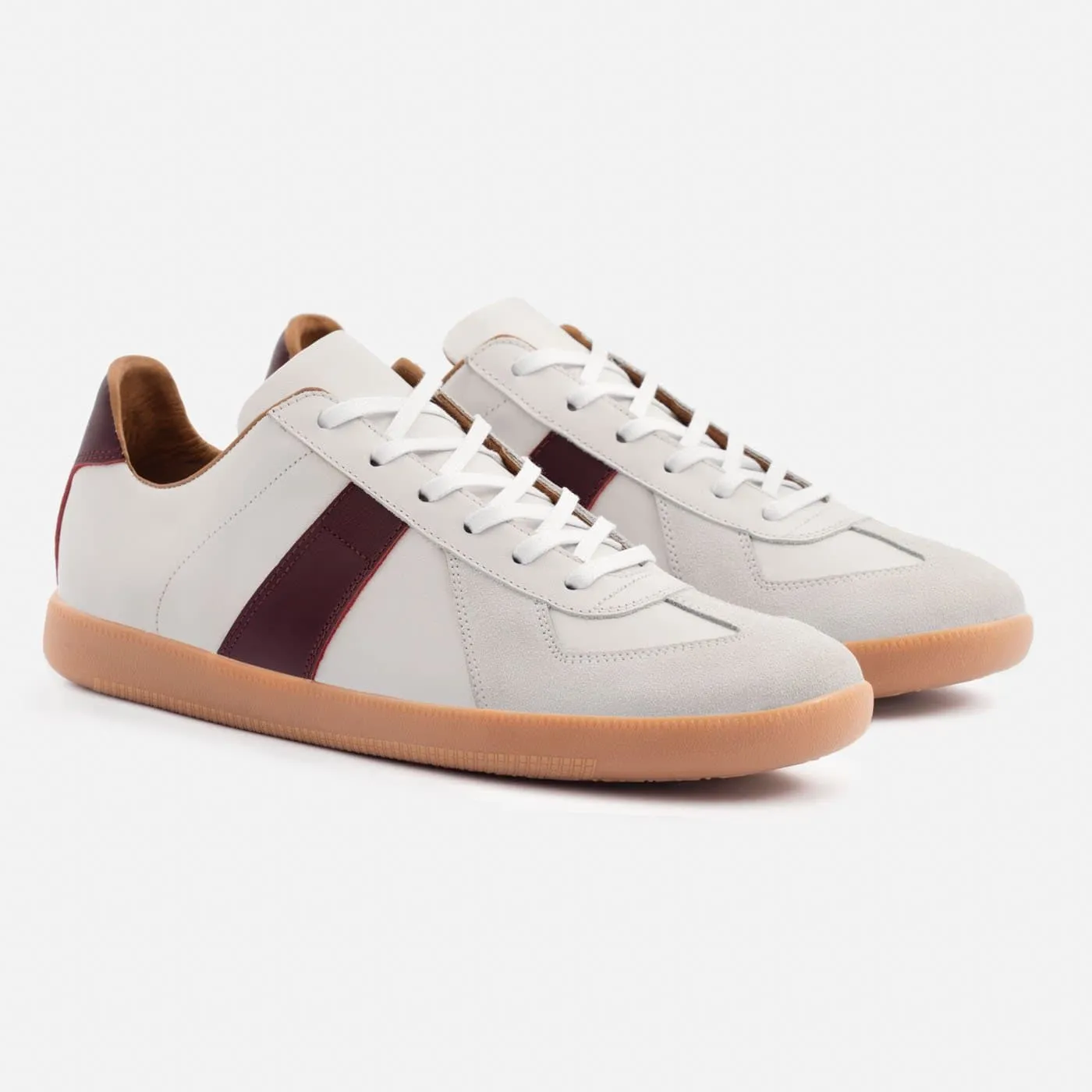 Morgen Trainers - Leather/Suede - Gum Sole - Men's