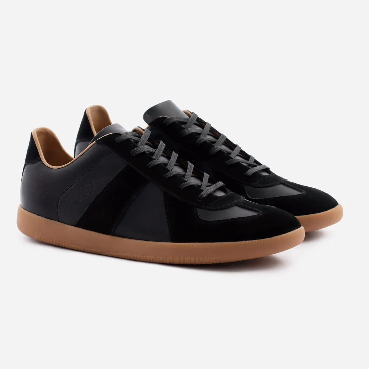Morgen Trainers - Leather/Suede - Gum Sole - Men's