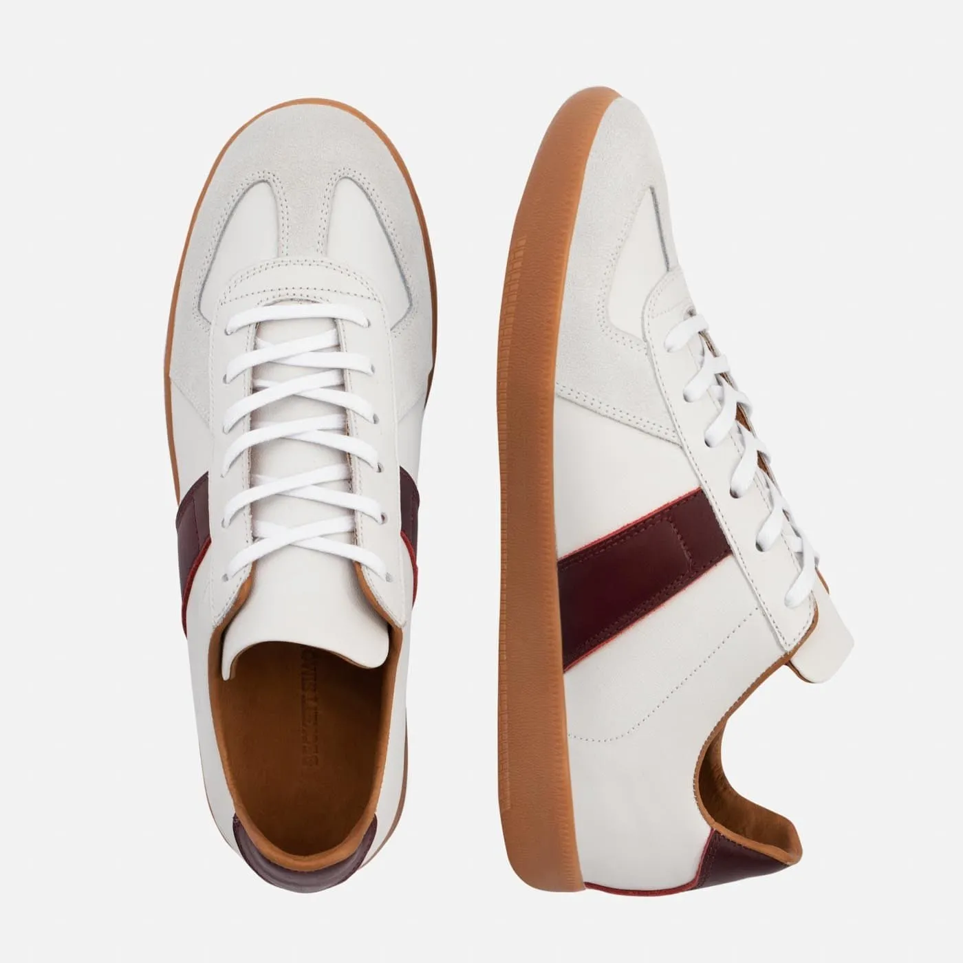 Morgen Trainers - Leather/Suede - Gum Sole - Men's