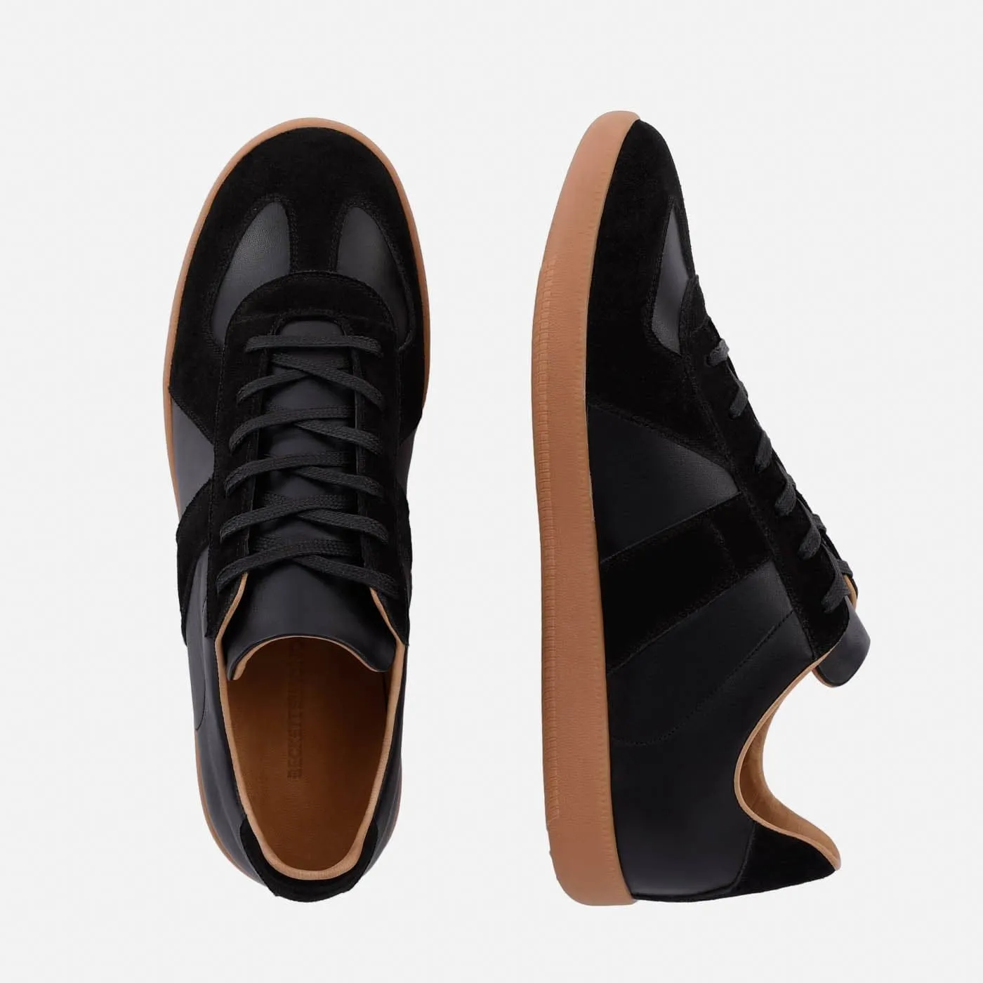 Morgen Trainers - Leather/Suede - Gum Sole - Men's
