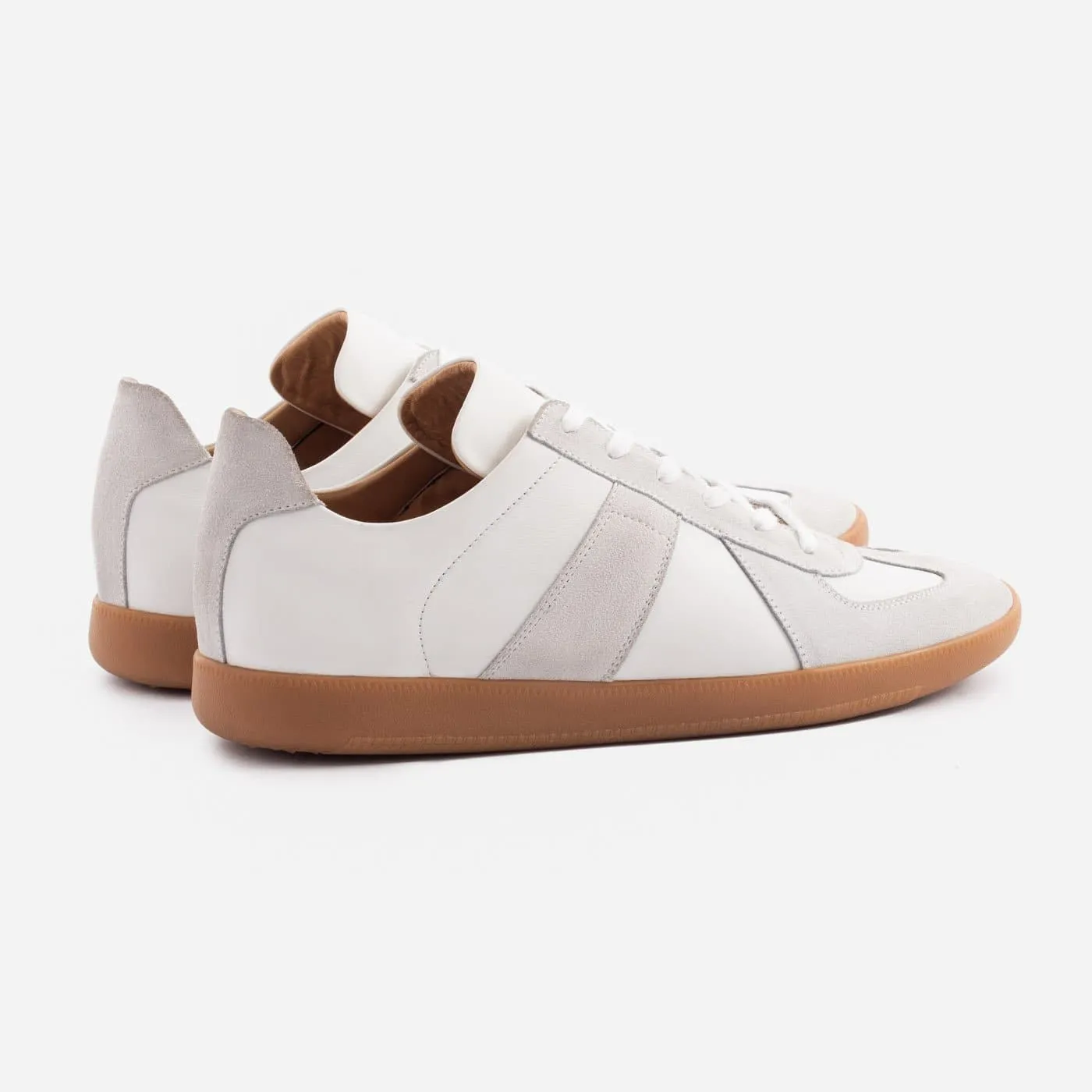 Morgen Trainers - Leather/Suede - Gum Sole - Men's