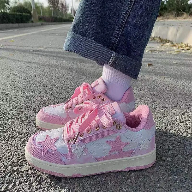 Pink Star Girl Sneakers