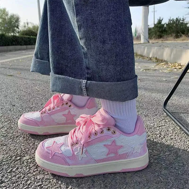 Pink Star Girl Sneakers