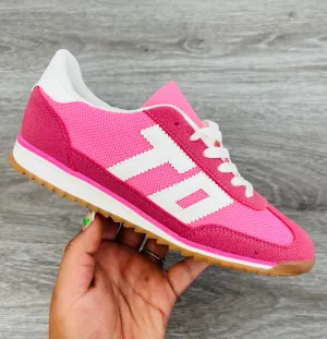 Pink/White Go The Distance Sneakers