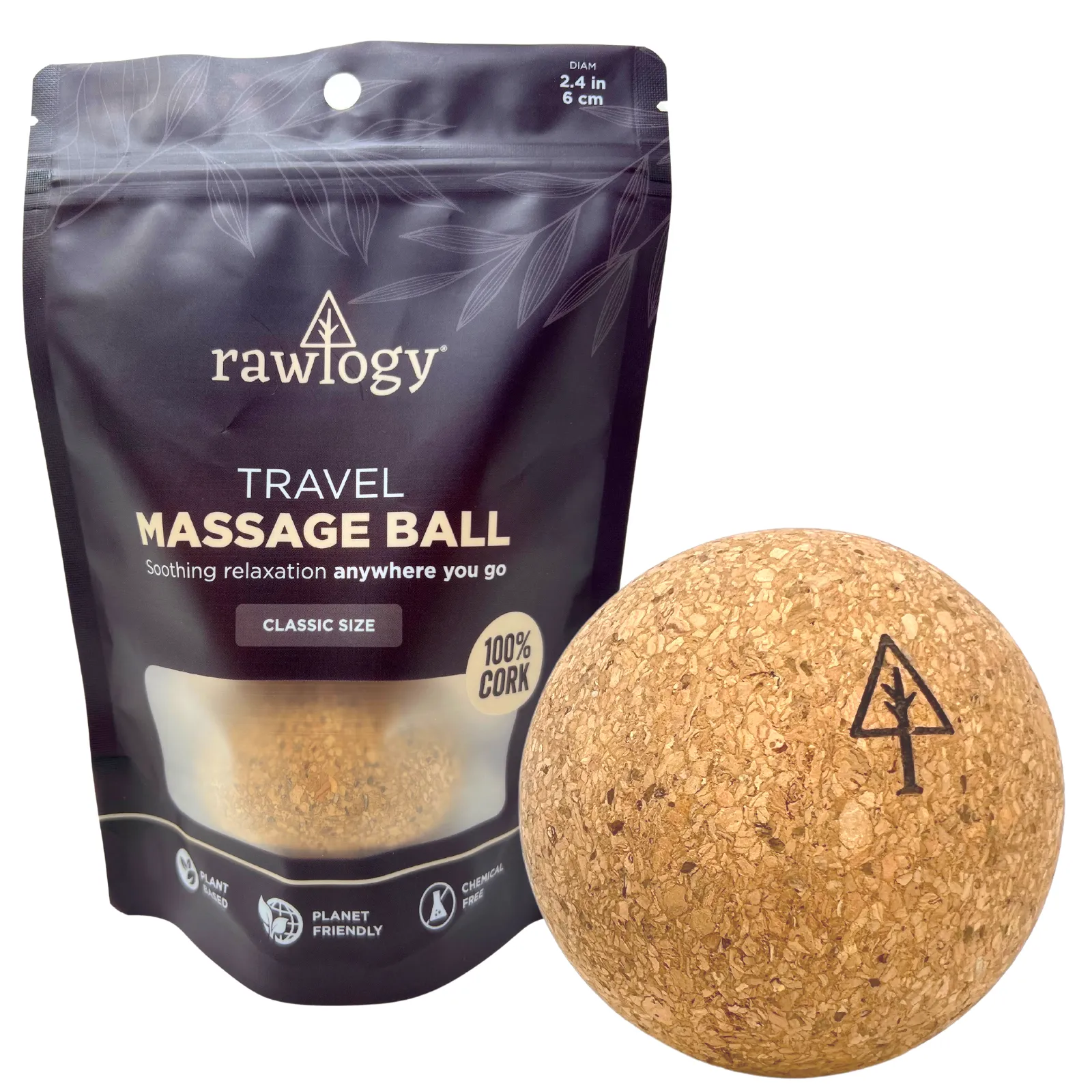 Rawlogy Cork Massage Ball | Classic (2.5")