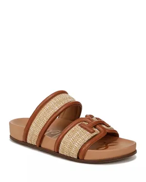Sam Edelman Rowan Sandals - Dark Natural/Cognac