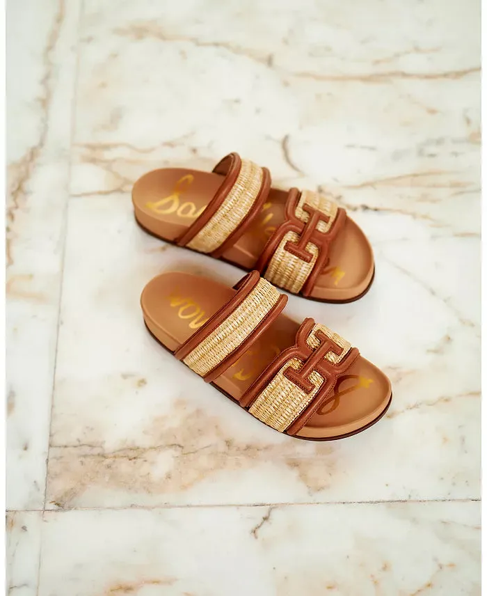 Sam Edelman Rowan Sandals - Dark Natural/Cognac