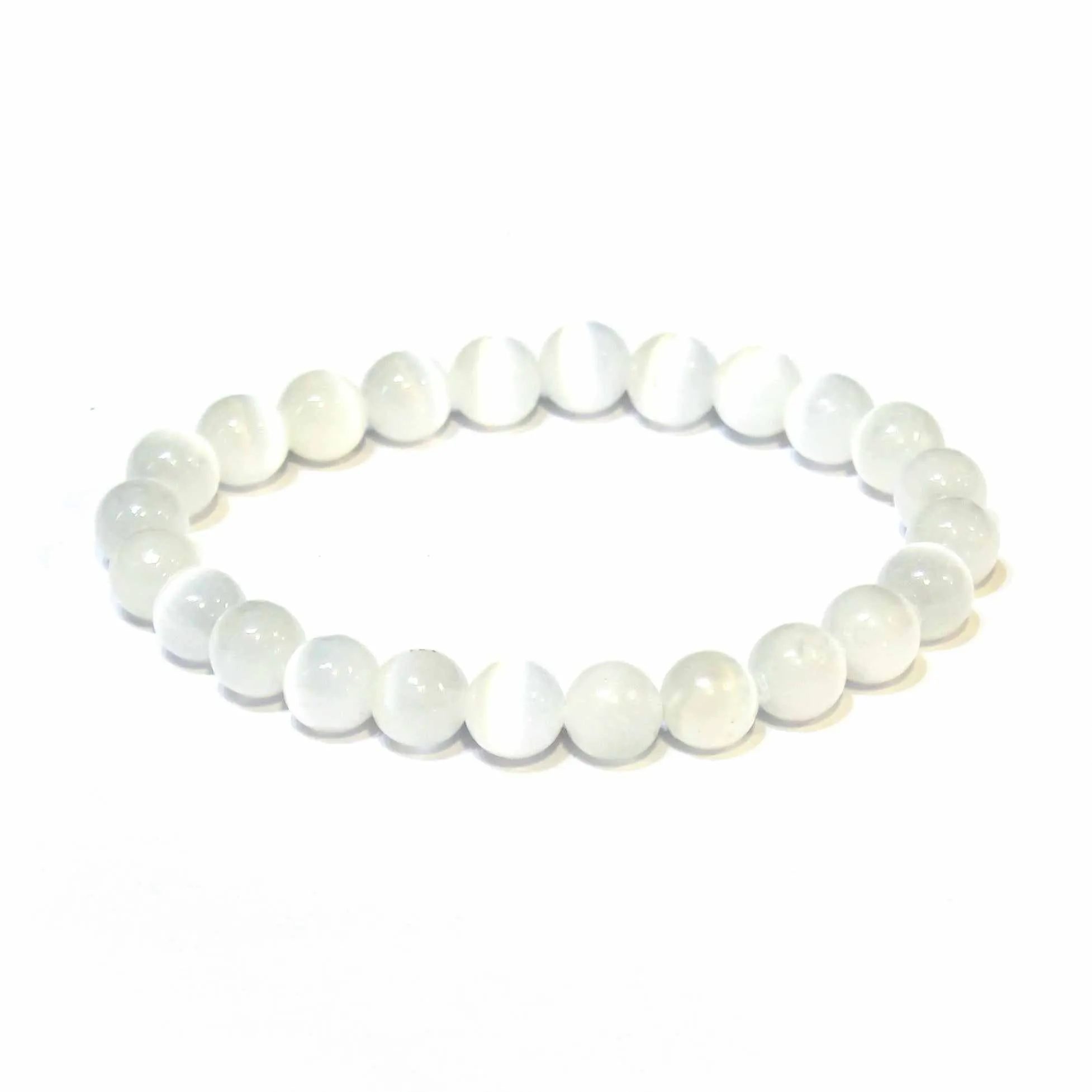 Selenite Stackable Bracelet 8mm