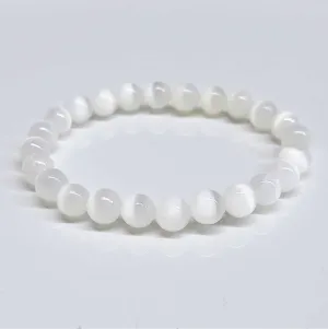 Selenite Stackable Bracelet 8mm