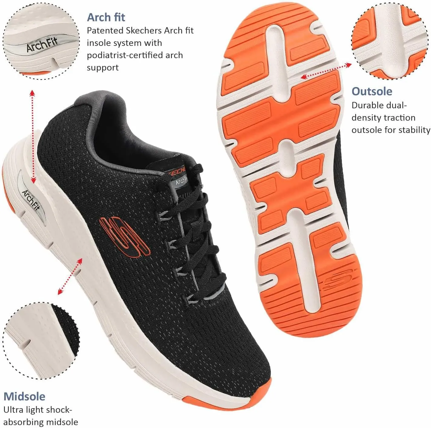 Skechers Men's Arch Fit Takar Sneakers