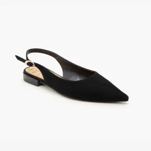 Suede Sling Back Sandals