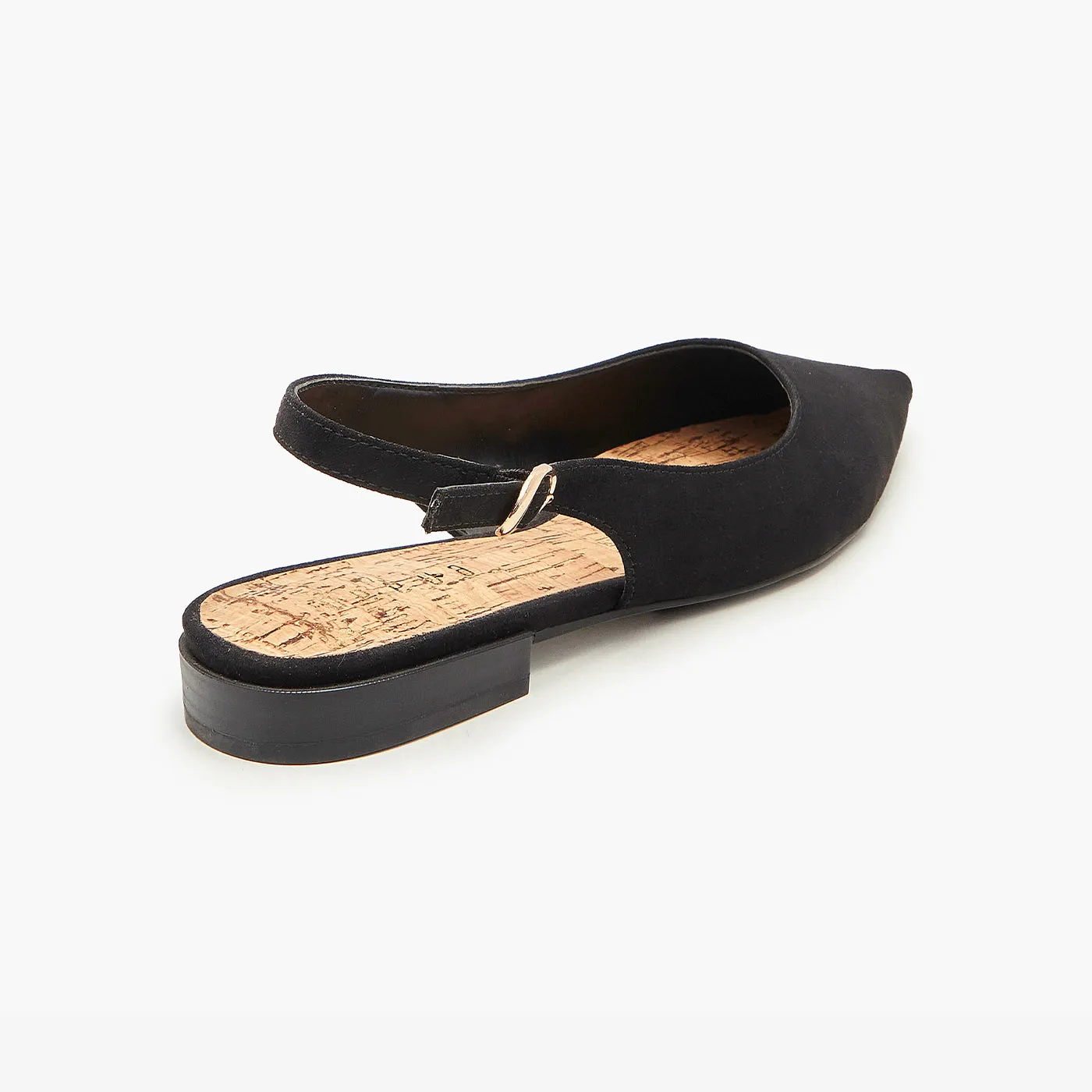 Suede Sling Back Sandals
